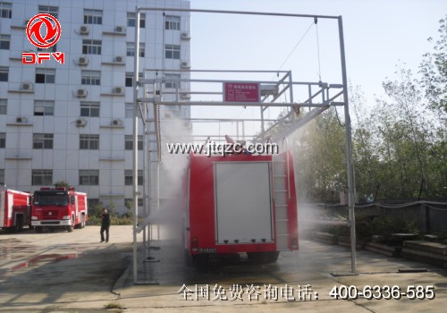 消防車密封性測(cè)試照片